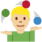 Person Juggling - Medium Light emoji on Twitter